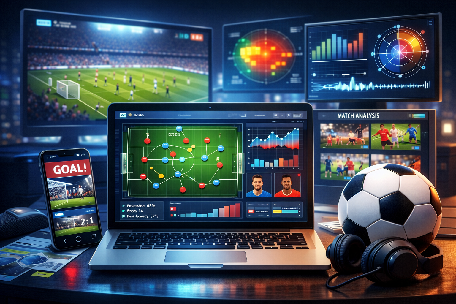 足球分析软件界面展示